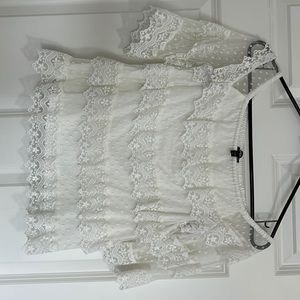 Express white off the shoulder blouse